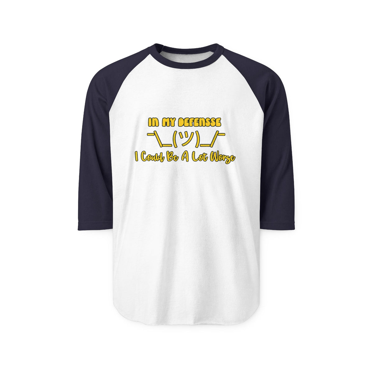 In My Defense... 3/4 Sleeve Jersey