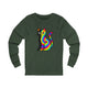 The Black Cat Changing Colors Long Sleeve T Shirt