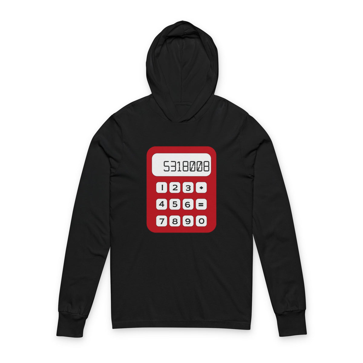 8th Grade Math Hooded Long Sleeve Tee