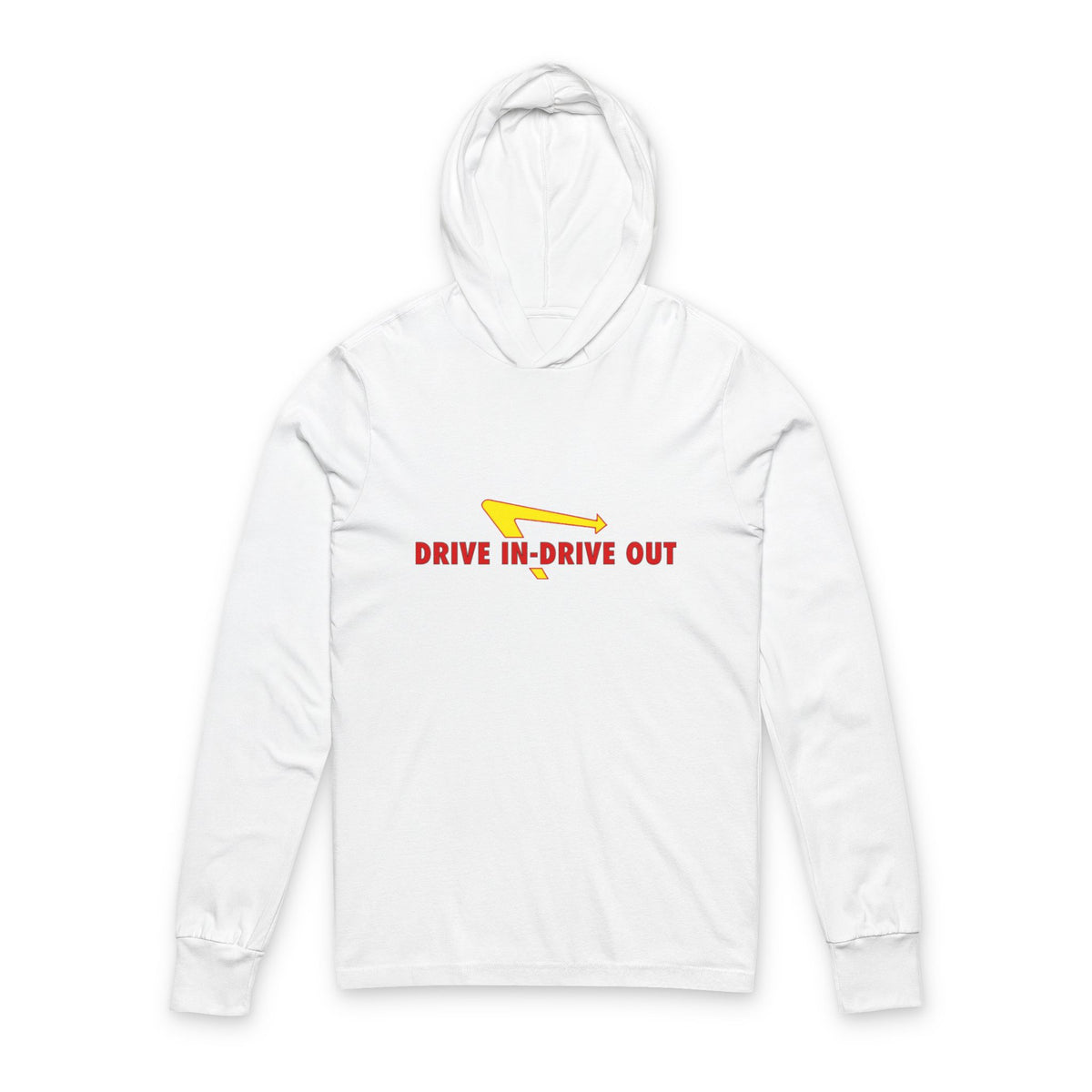 Drive In 'N Out Unisex Hooded Long Sleeve Tee