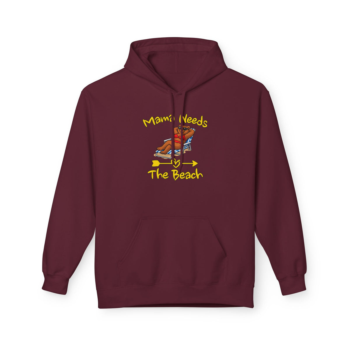 Mama Needs The Beach Pullover Hoodie