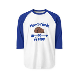 Mama Needs A Nap 3/4 Sleeve Jersey