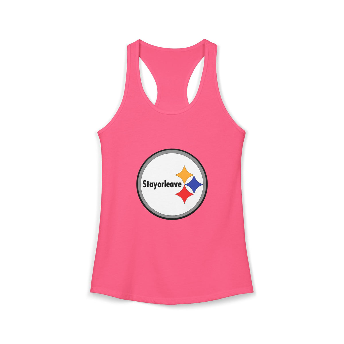 Pittsburgh StayorLeave Women's Racerback Tank