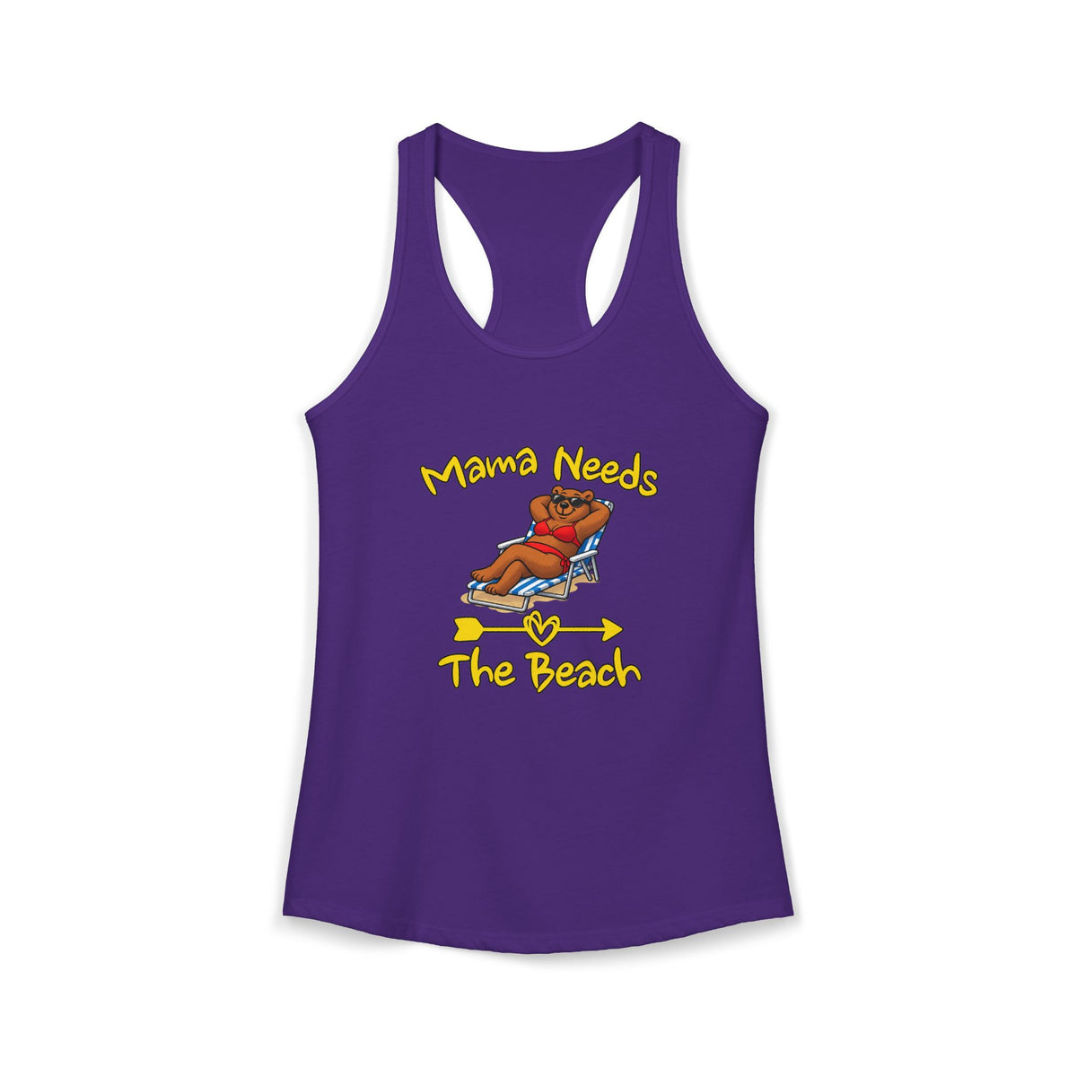 Mama Needs The Beach Women's Racerback Tank