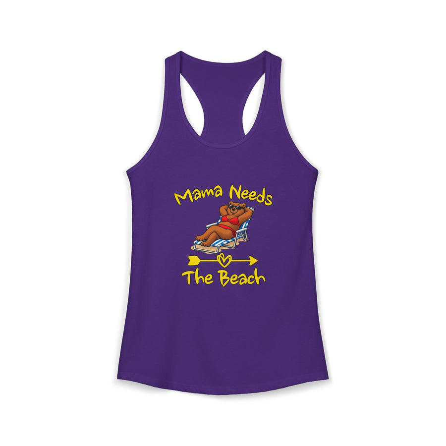Mama Needs The Beach Women's Racerback Tank