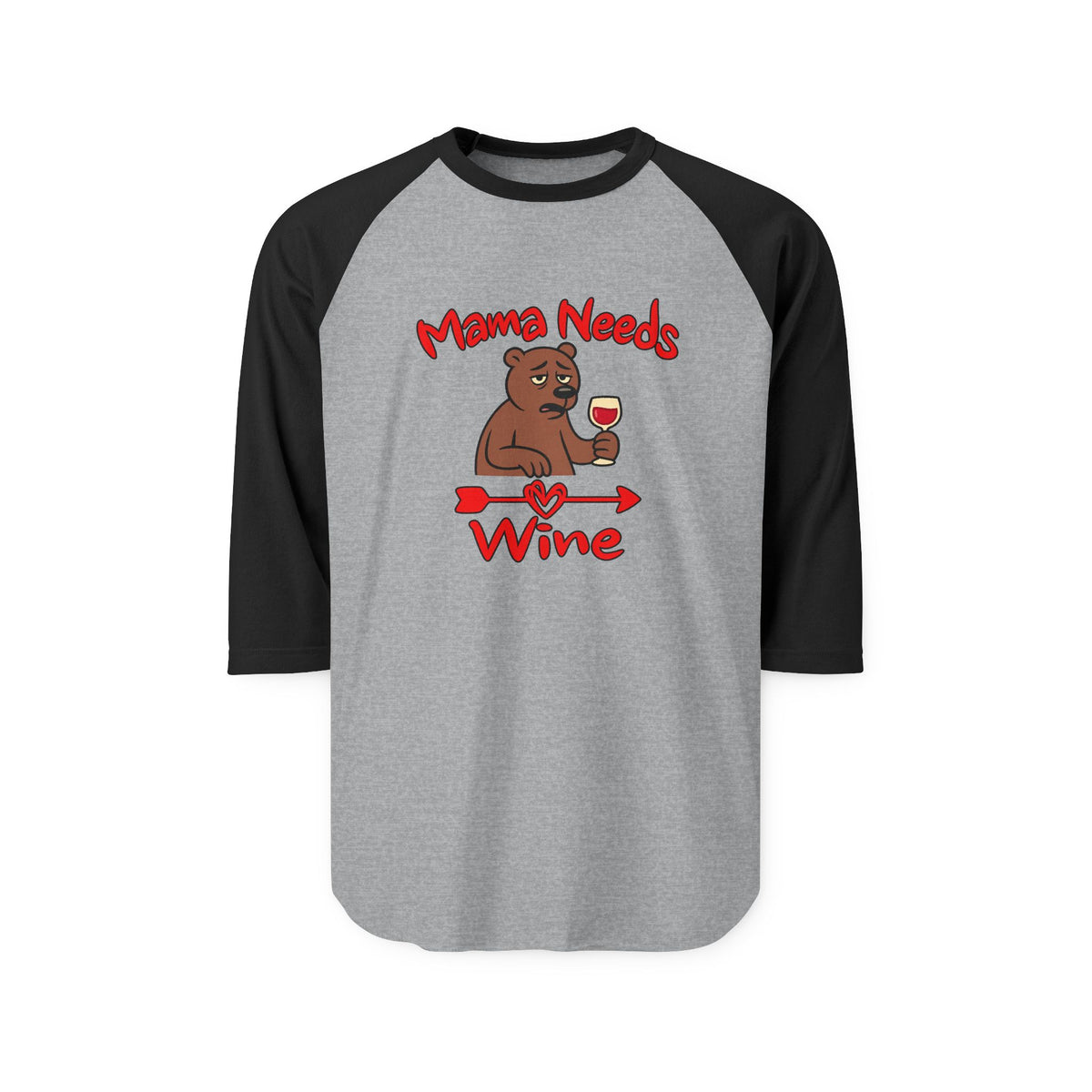 Mama Needs Wine 3/4 Sleeve Jersey