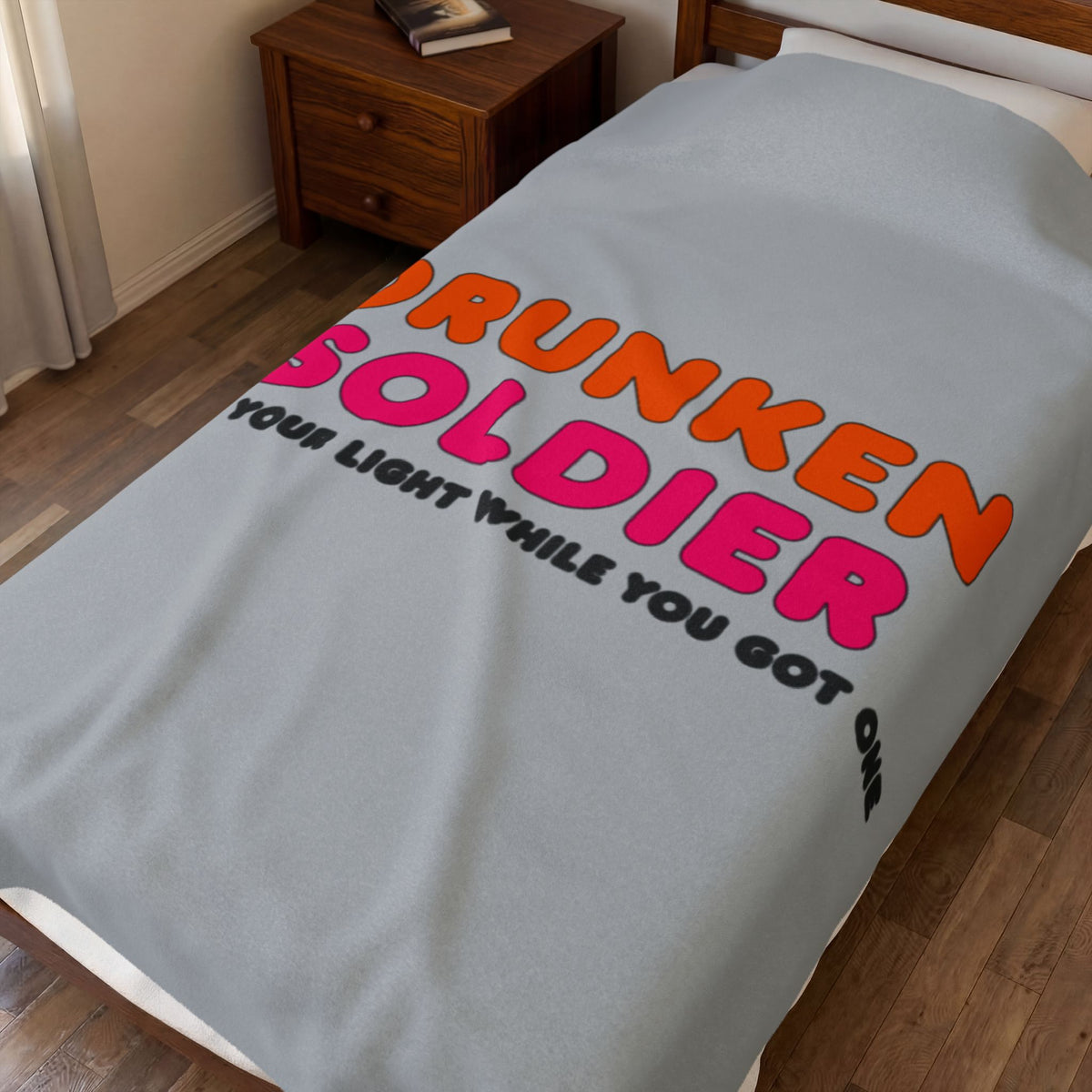Drunken Soldier Velveteen Plush Blanket