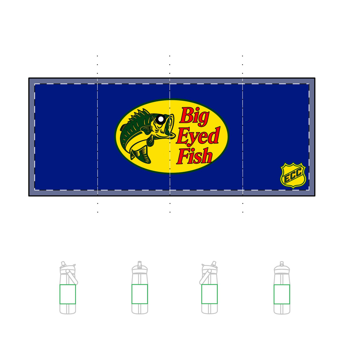 Big Bass Fish Camelbak Flip Straw 25oz Bottle
