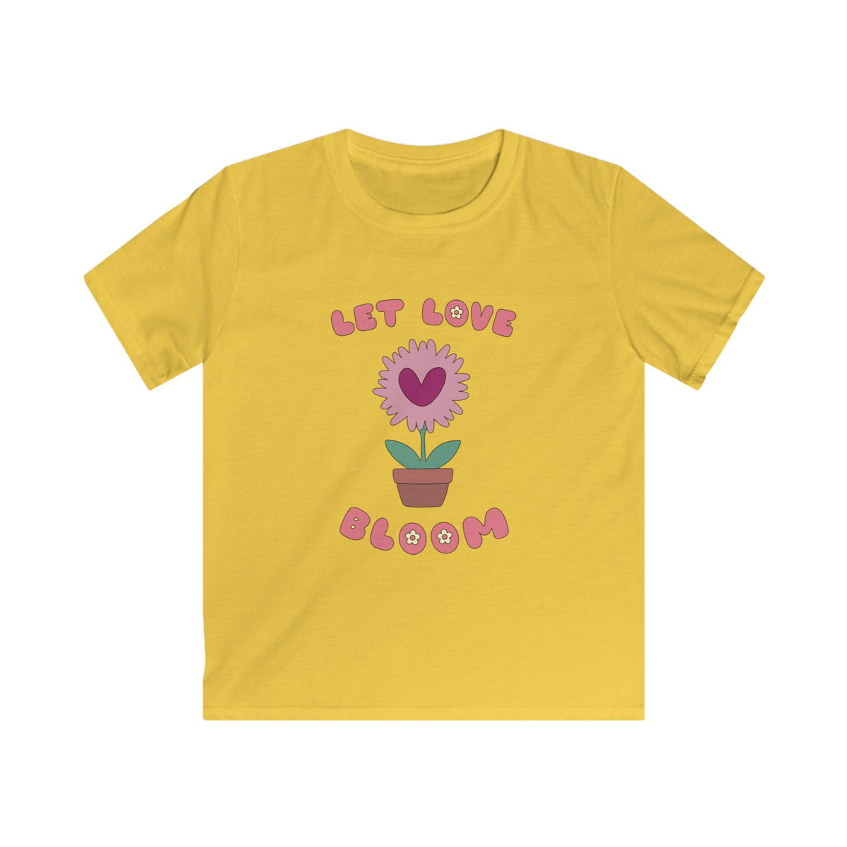 Let Love Bloom Kids T Shirt
