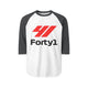 Formula 41 Unisex 3/4 Sleeve Raglan Shirt