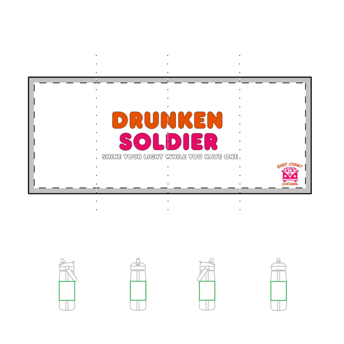 Drunken Soldier Camelbak Flip Straw 25oz Bottle