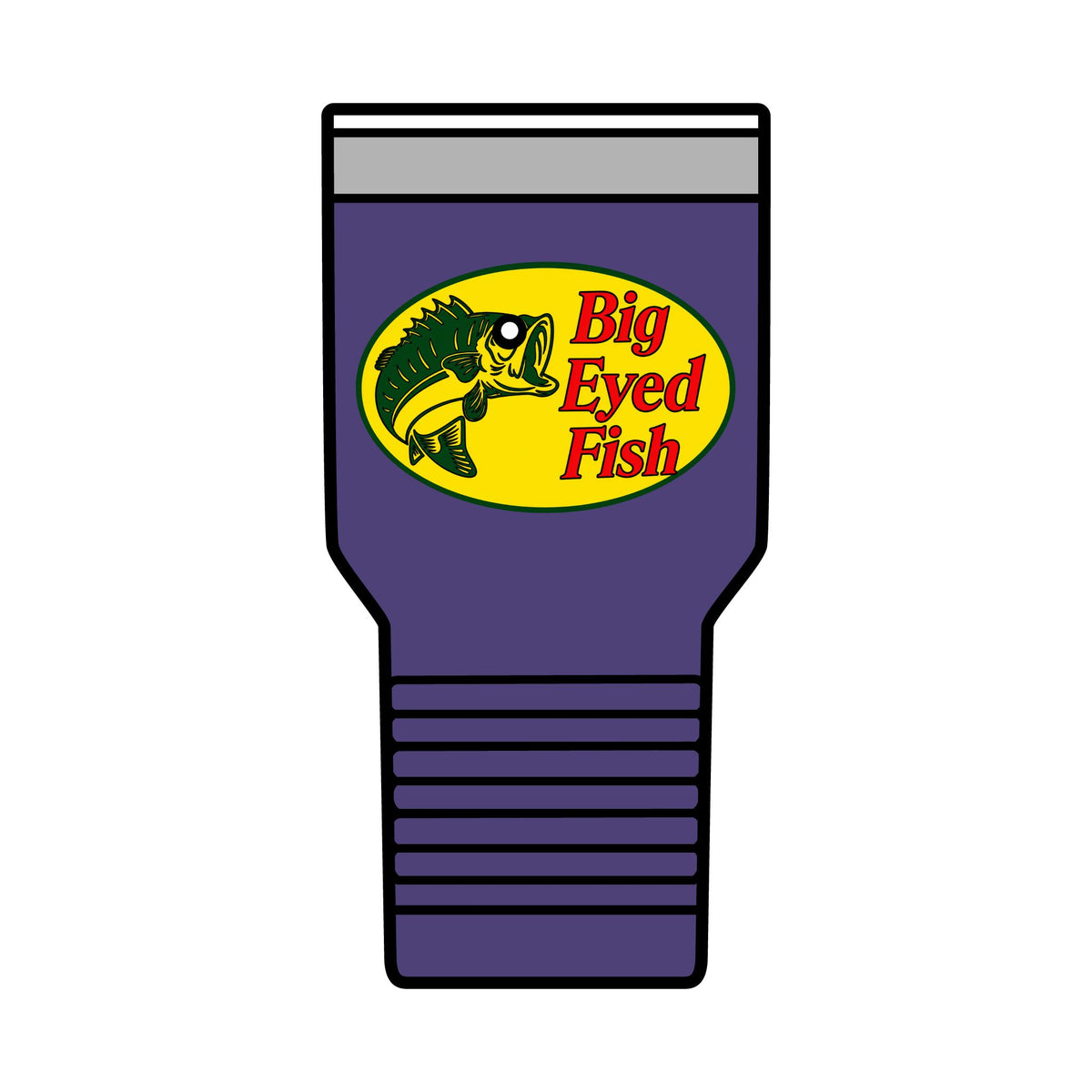 Big Bass Fish 30oz Polar Camel Insulated Tumbler
