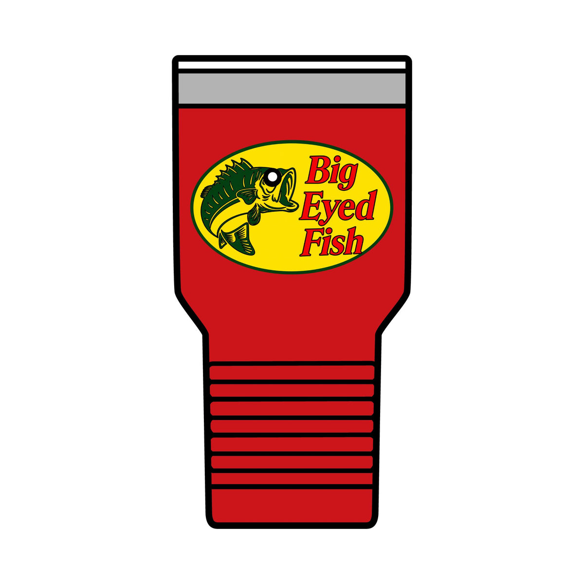 Big Bass Fish 30oz Polar Camel Insulated Tumbler