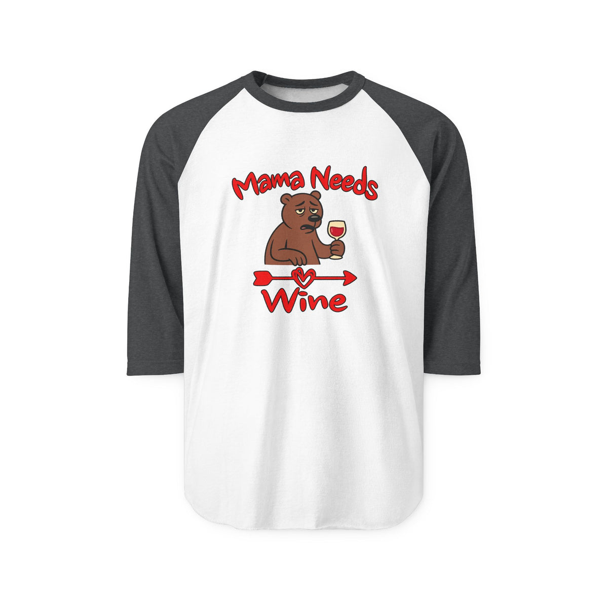 Mama Needs Wine 3/4 Sleeve Jersey