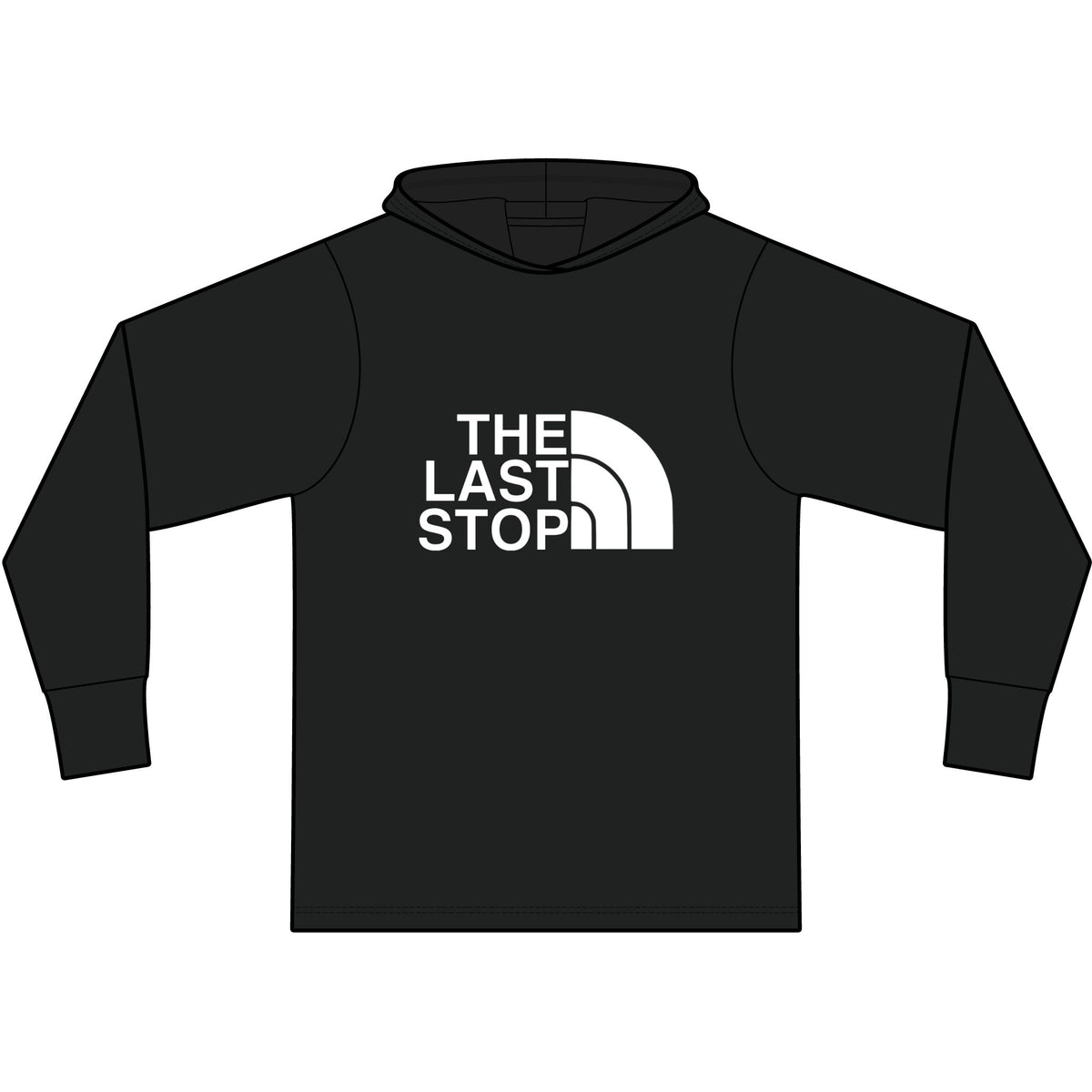 The Last Stop Long Sleeve Hooded T-Shirt