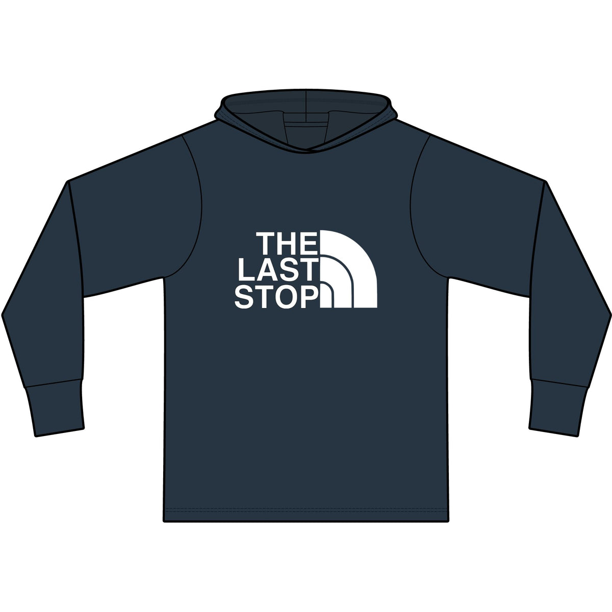 The Last Stop Long Sleeve Hooded T-Shirt