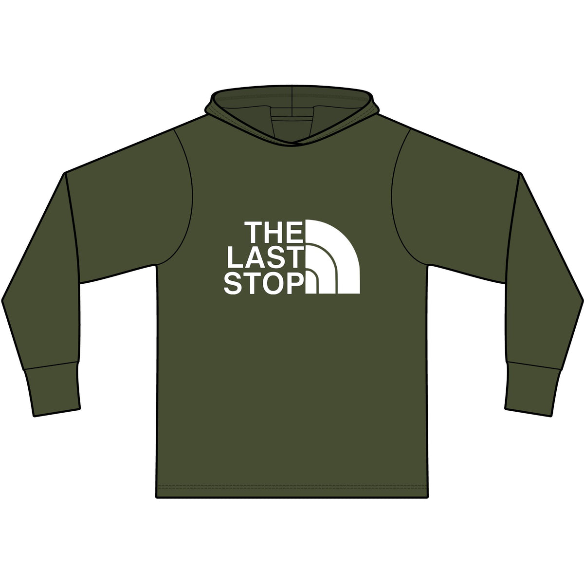 The Last Stop Long Sleeve Hooded T-Shirt