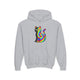 The Black Cat Changing Colors Youth Pullover Hoodie