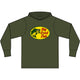 Big Bass Fish Long Sleeve Hooded T-Shirt