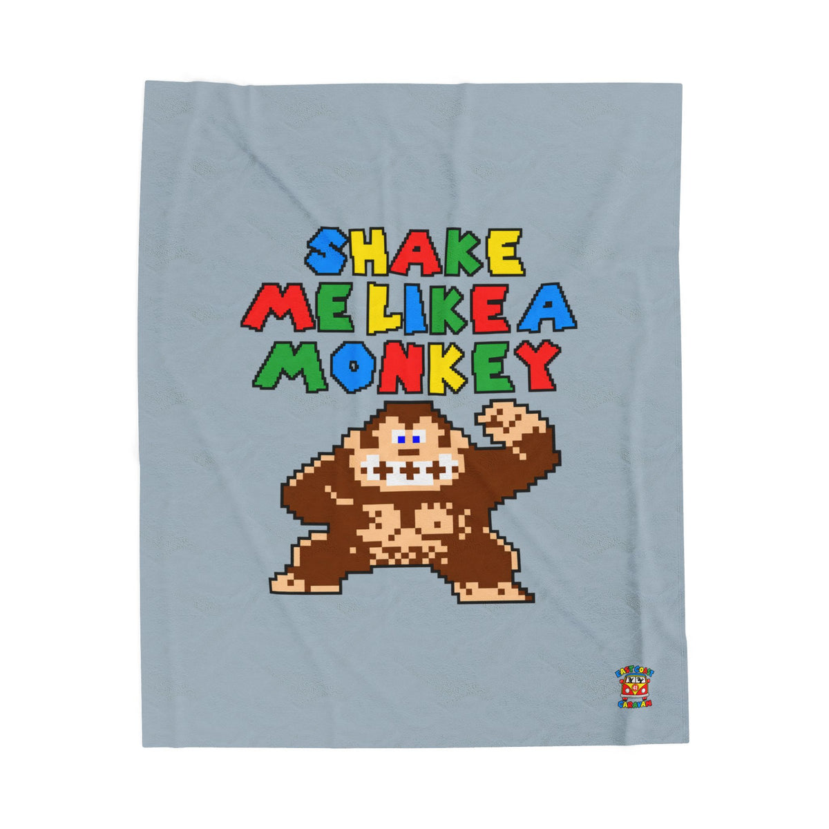 Shake Me Like A Monkey Velveteen Plush Blanket