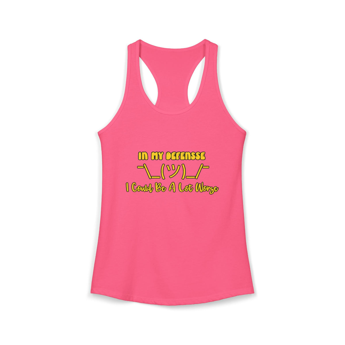 In My Defense... Racerback Tank