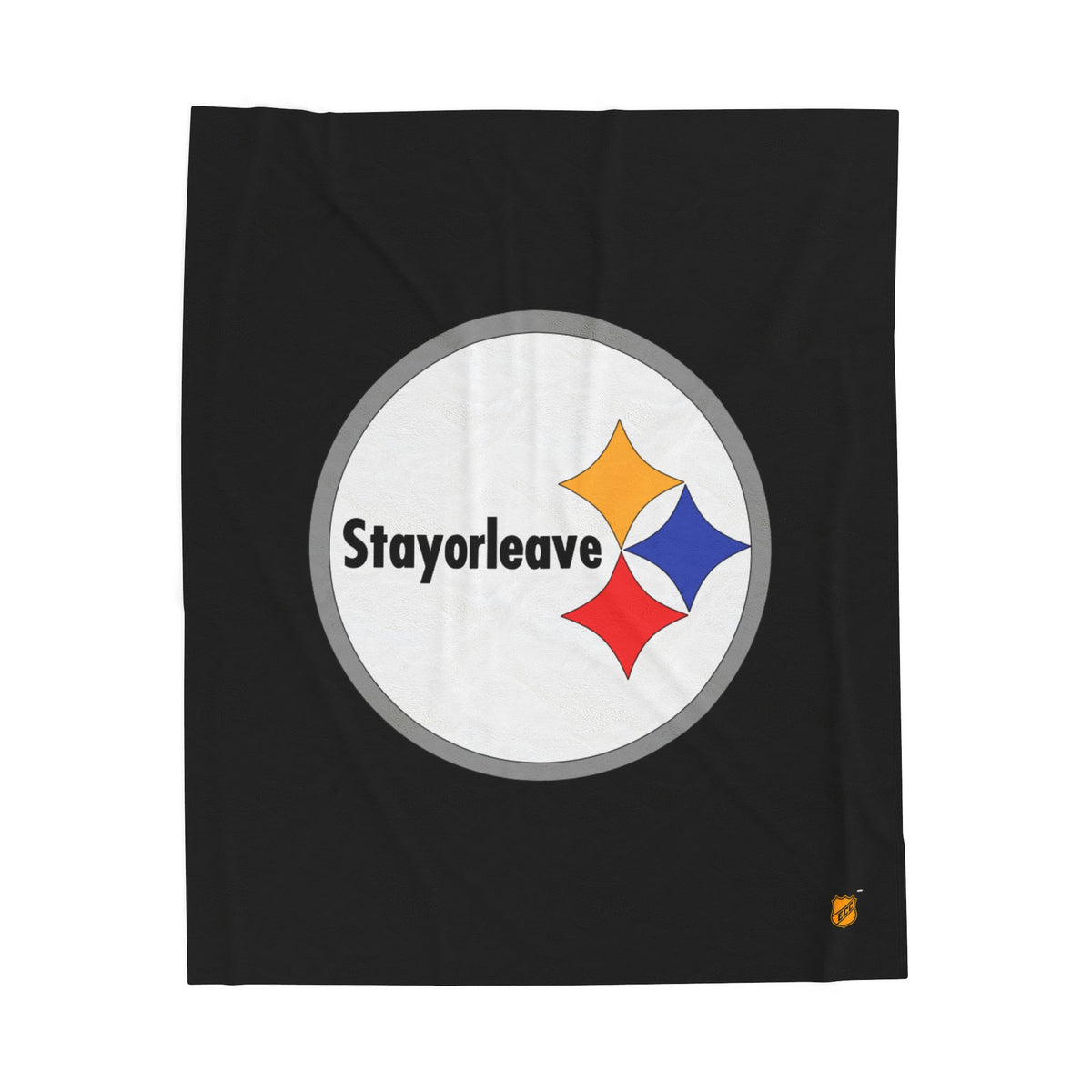 Pittsburgh Stayorleave Velveteen Plush Blanket