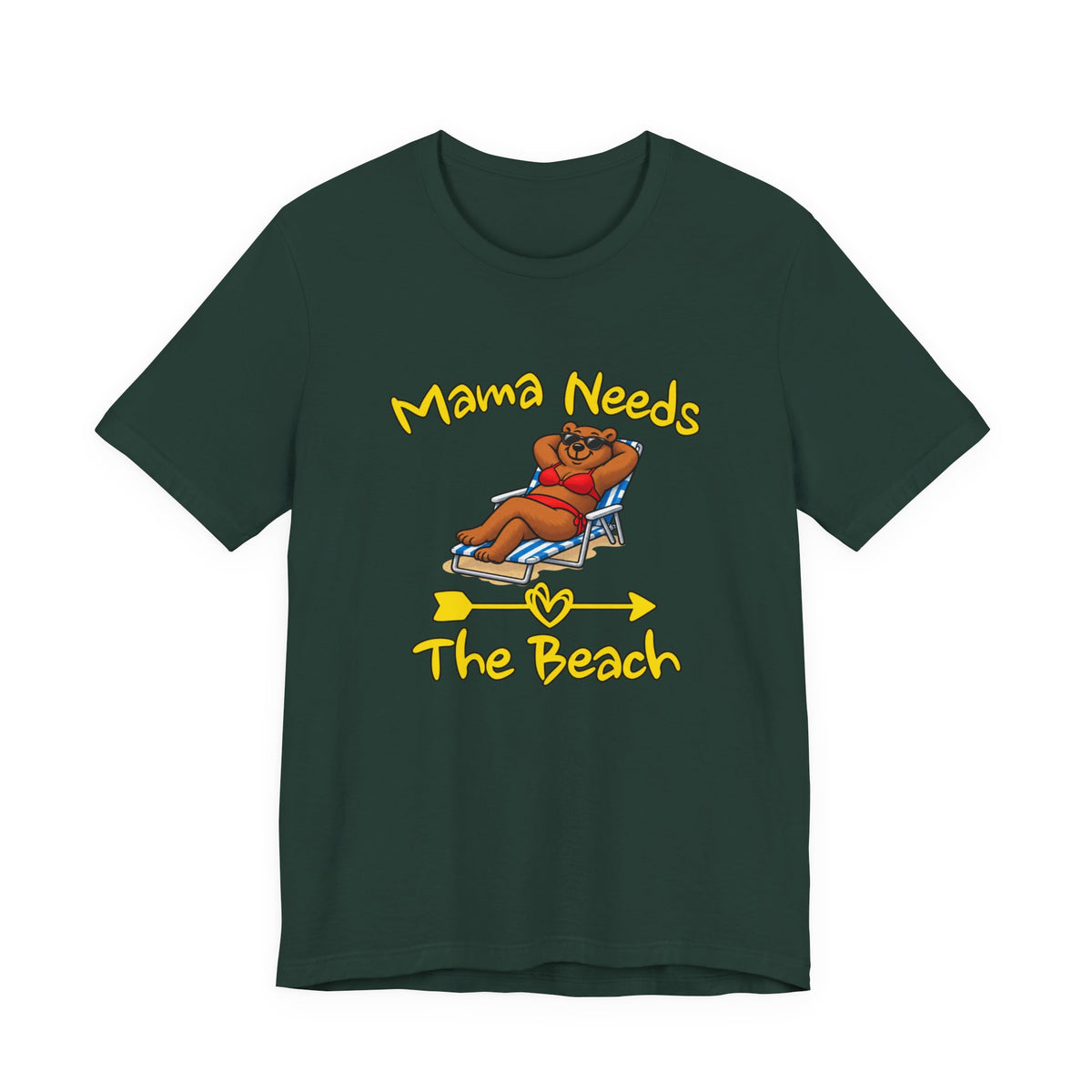 Mama Needs The Beach Short Sleeve T Shirt