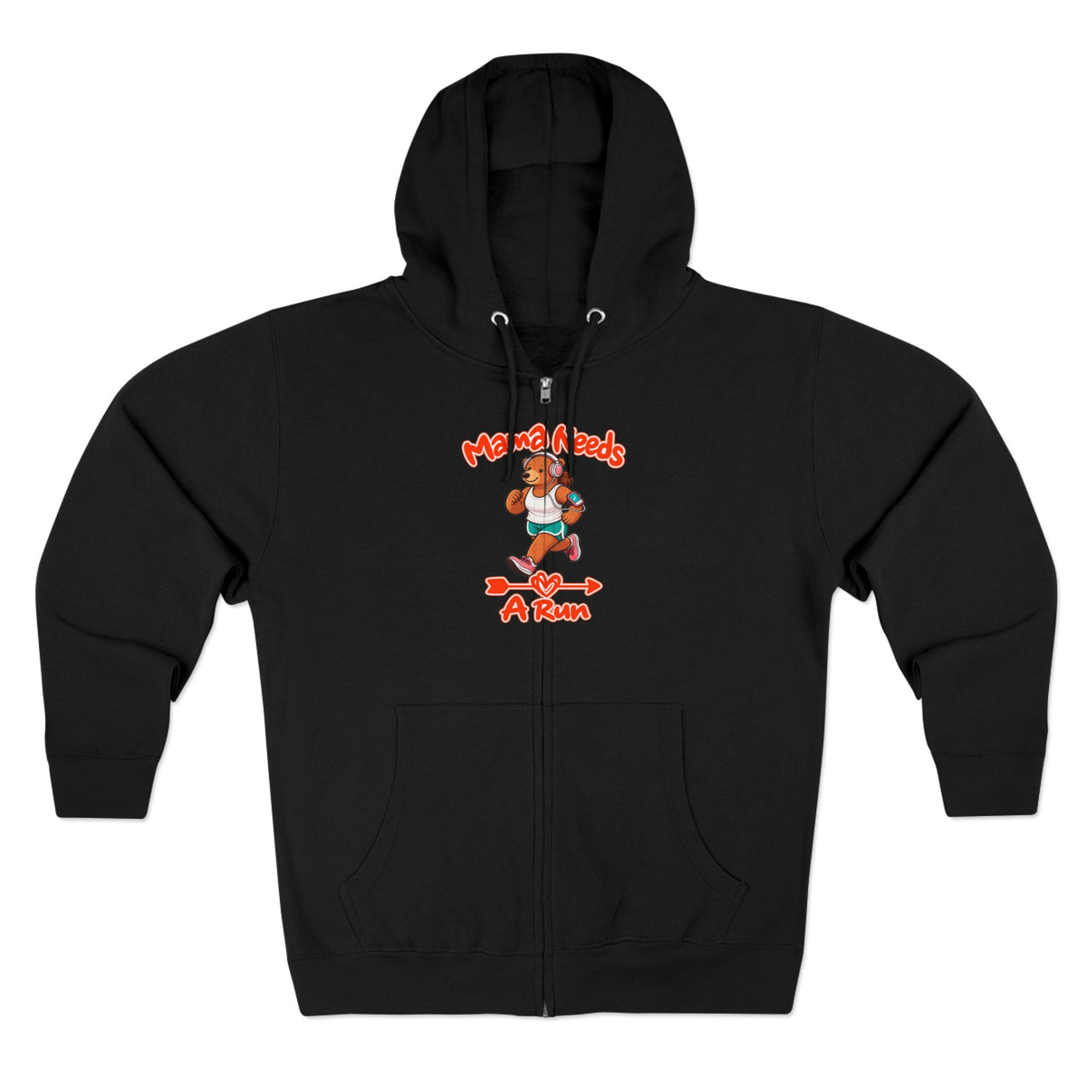 Mama Needs A Run Zip Hoodie