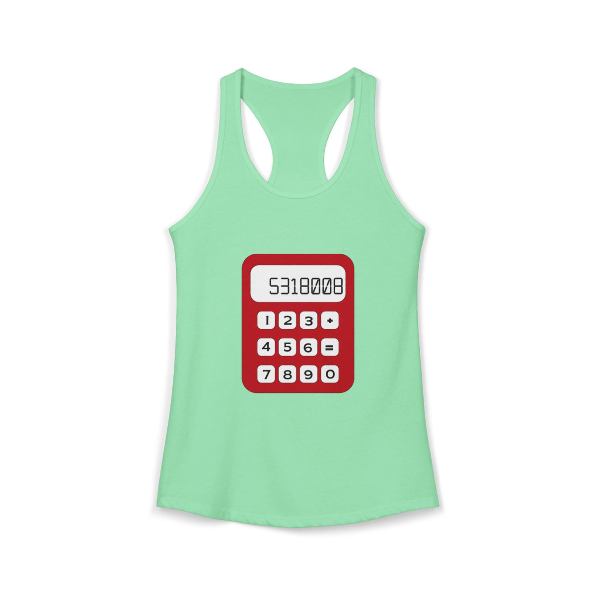 8th Grade Math Racerback Tank