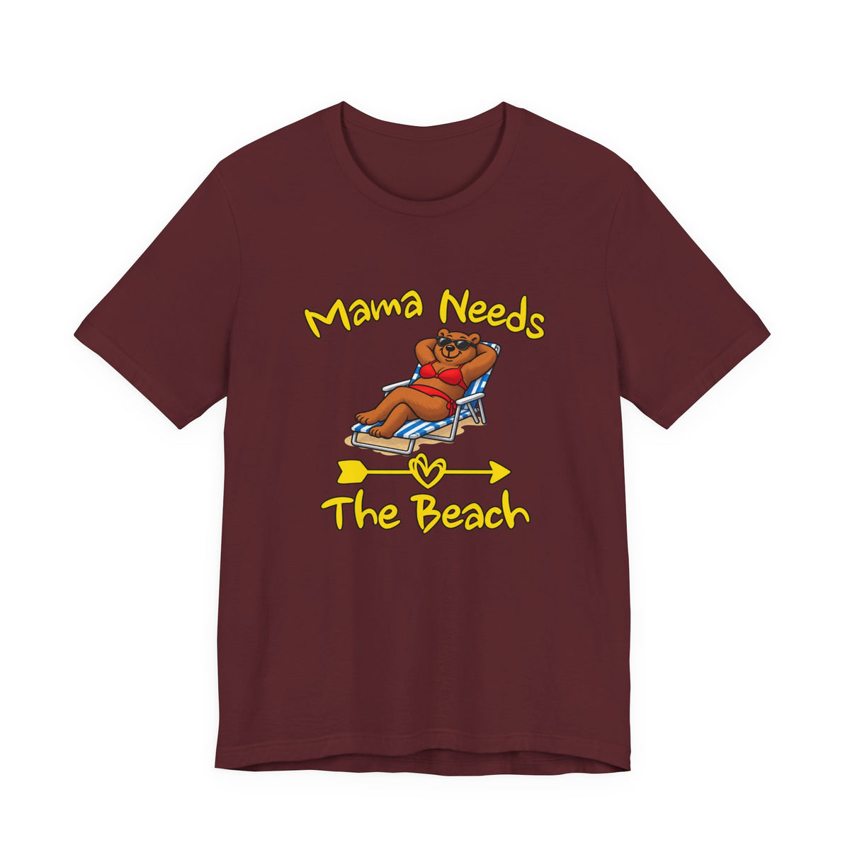 Mama Needs The Beach Short Sleeve T Shirt