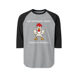 Chicken Fingers 3/4 Sleeve Jersey