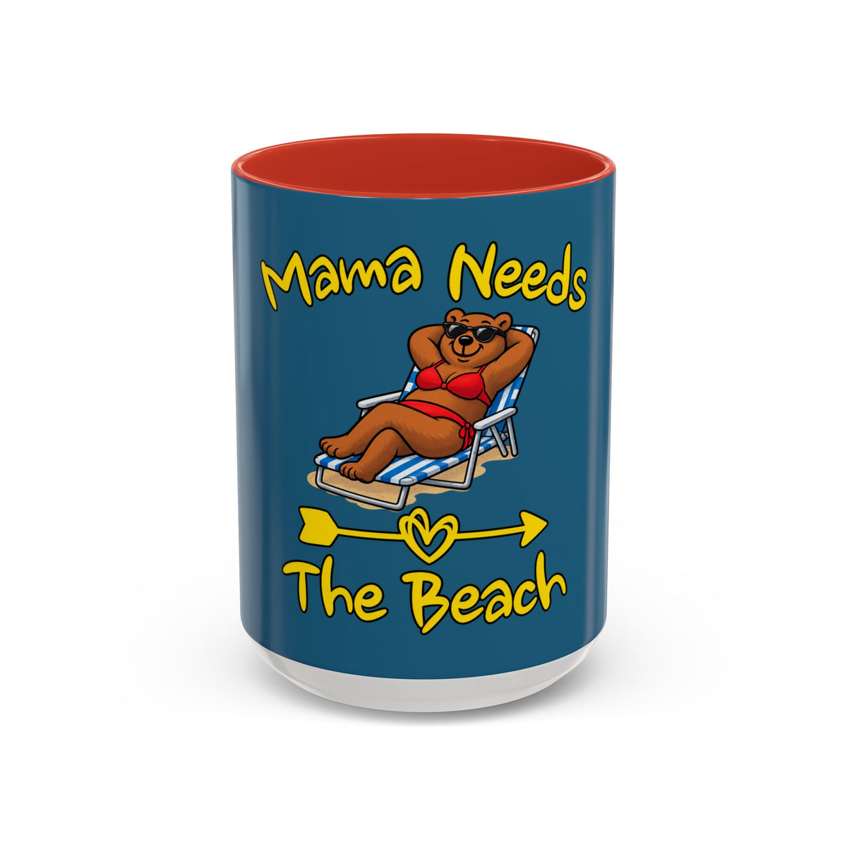 Mama Needs The Beach 15oz Coffee Mug