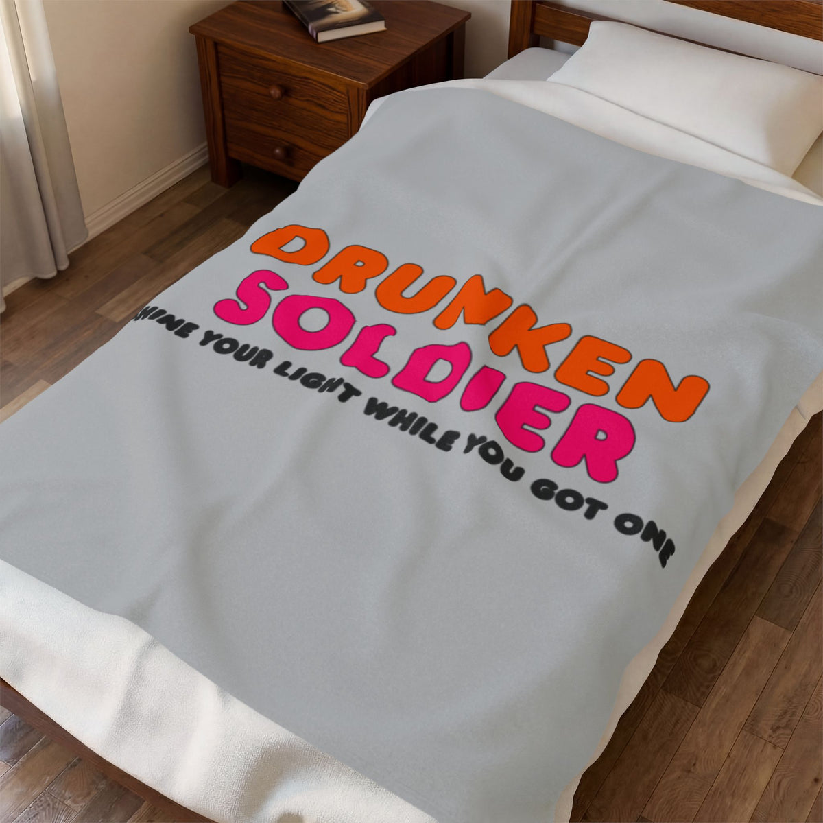 Drunken Soldier Velveteen Plush Blanket