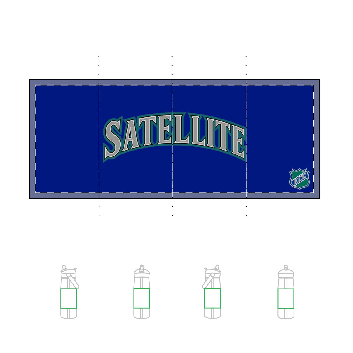 Satellite Mariners Camelbak Flip Straw 25oz Bottle
