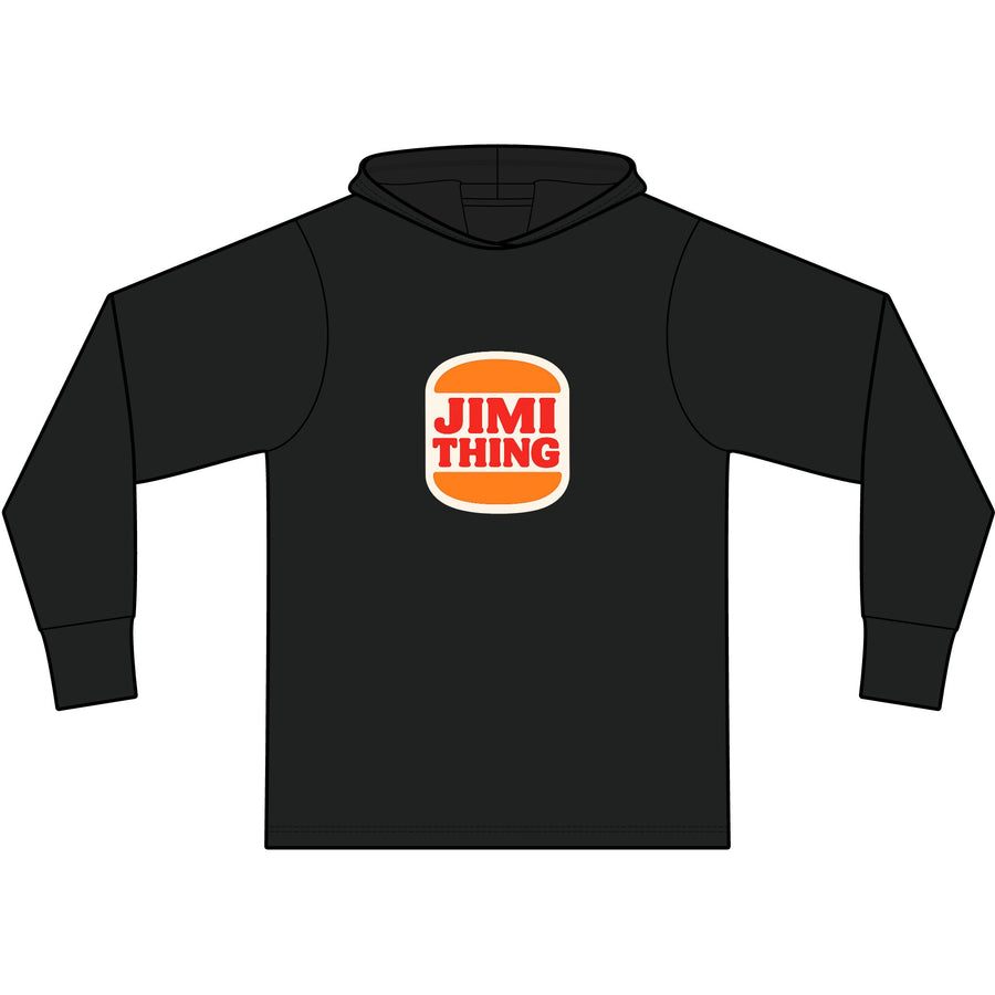 Burger Thing Long Sleeve Hooded T-Shirt
