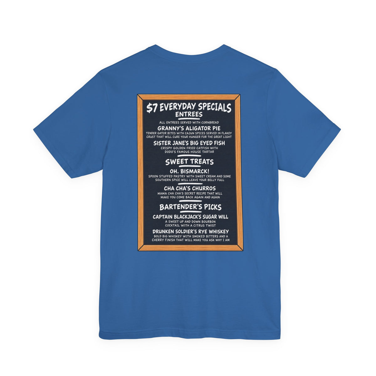 Jane's Louisiana Bayou Grille Unisex Short Sleeve T Shirt