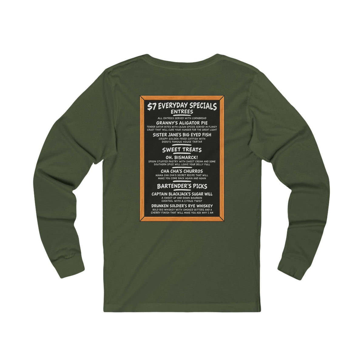 Jane's Louisiana Bayou Grille Long Sleeve T Shirt