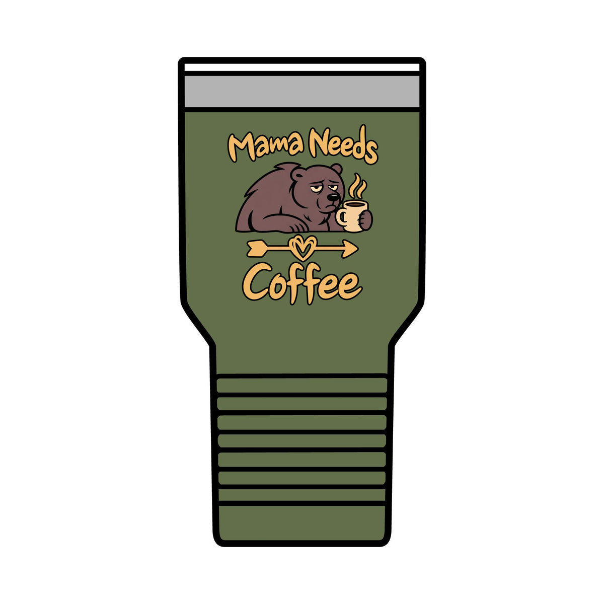 Mama Needs Coffee 30oz Polar Camel Insulated Tumbler