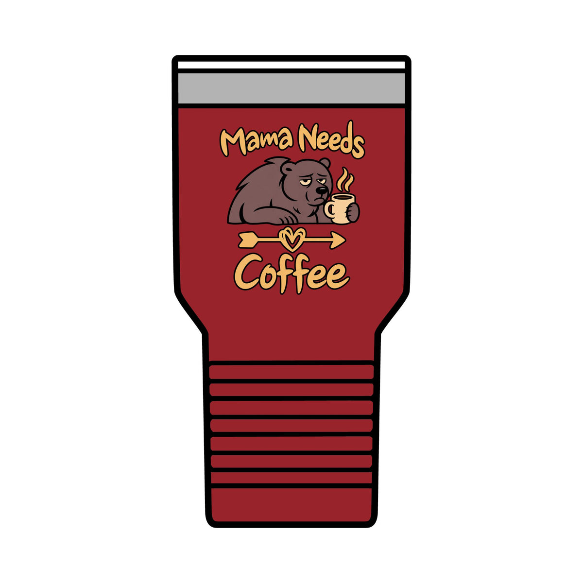 Mama Needs Coffee 30oz Polar Camel Insulated Tumbler