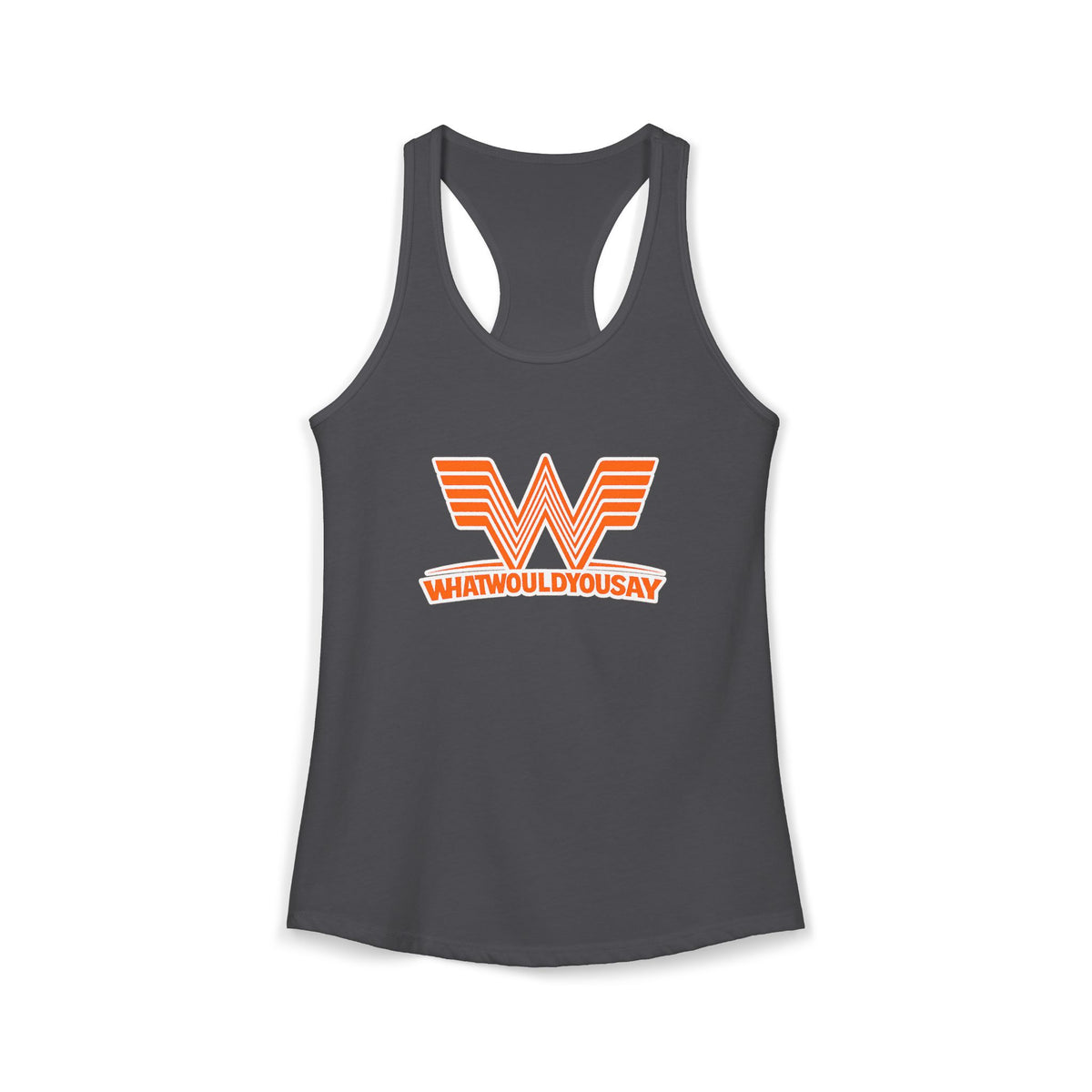 What Would You Say A Burger Women's Racerback Tank