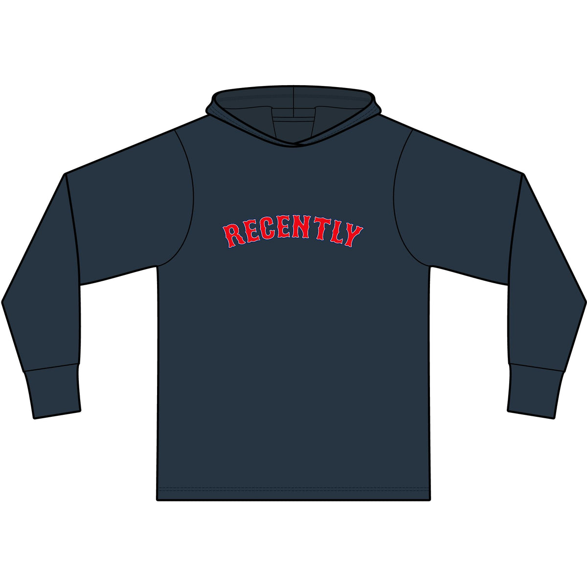 Boston Recently Long Sleeve Hooded T-Shirt