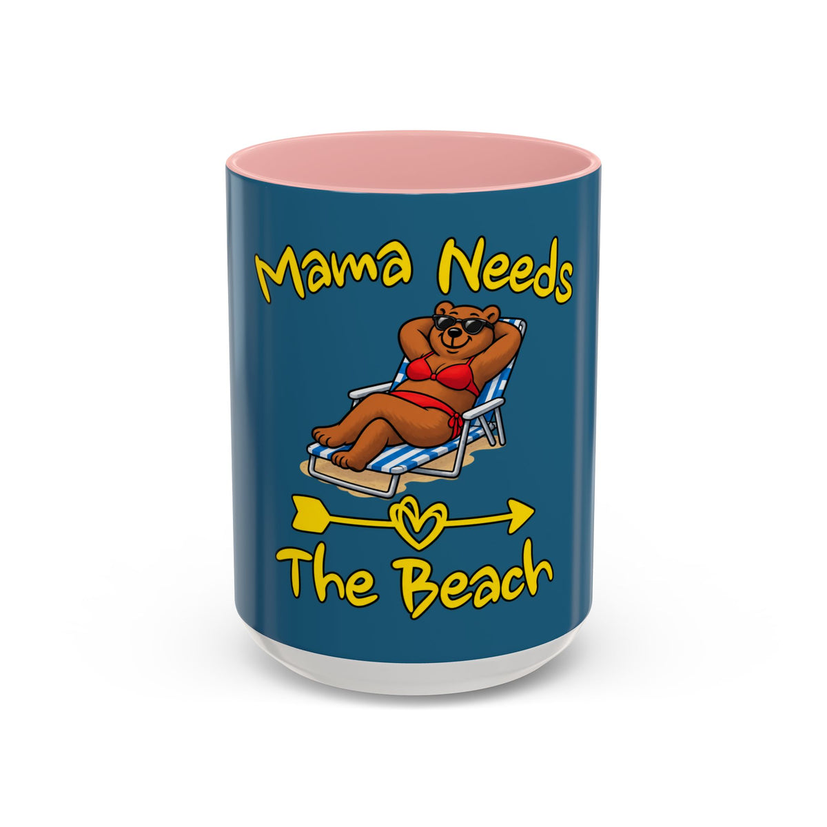 Mama Needs The Beach 15oz Coffee Mug