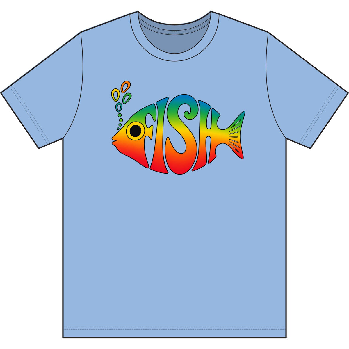 Big Eyed Phish Dri Wick T Shirt