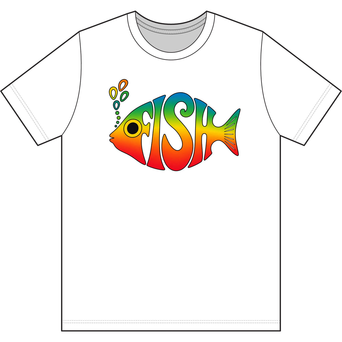 Big Eyed Phish Dri Wick T Shirt