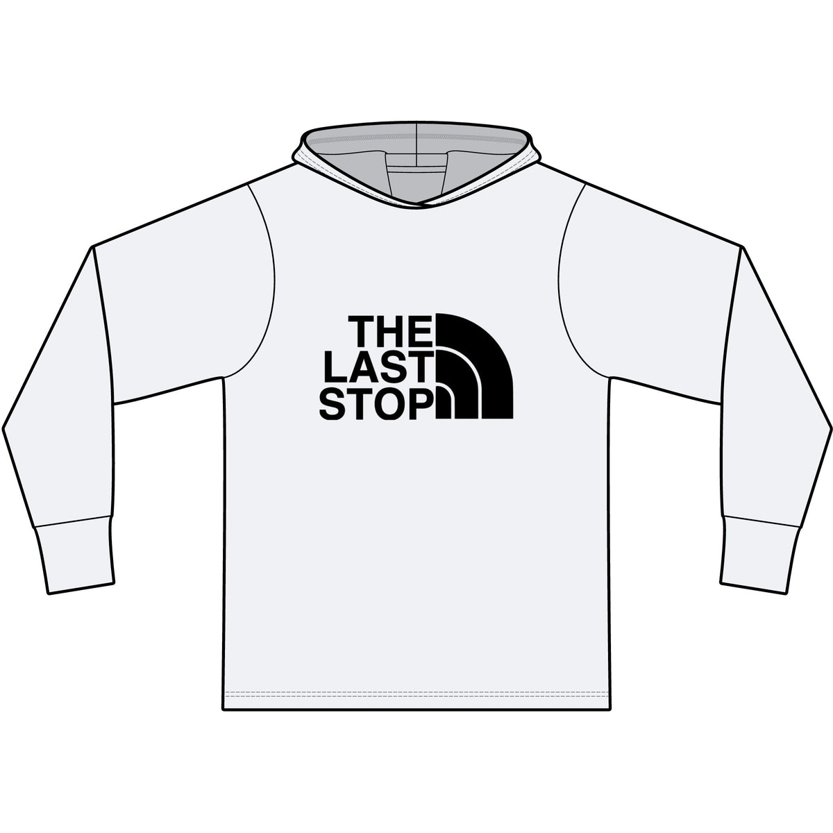 The Last Stop Long Sleeve Hooded T-Shirt