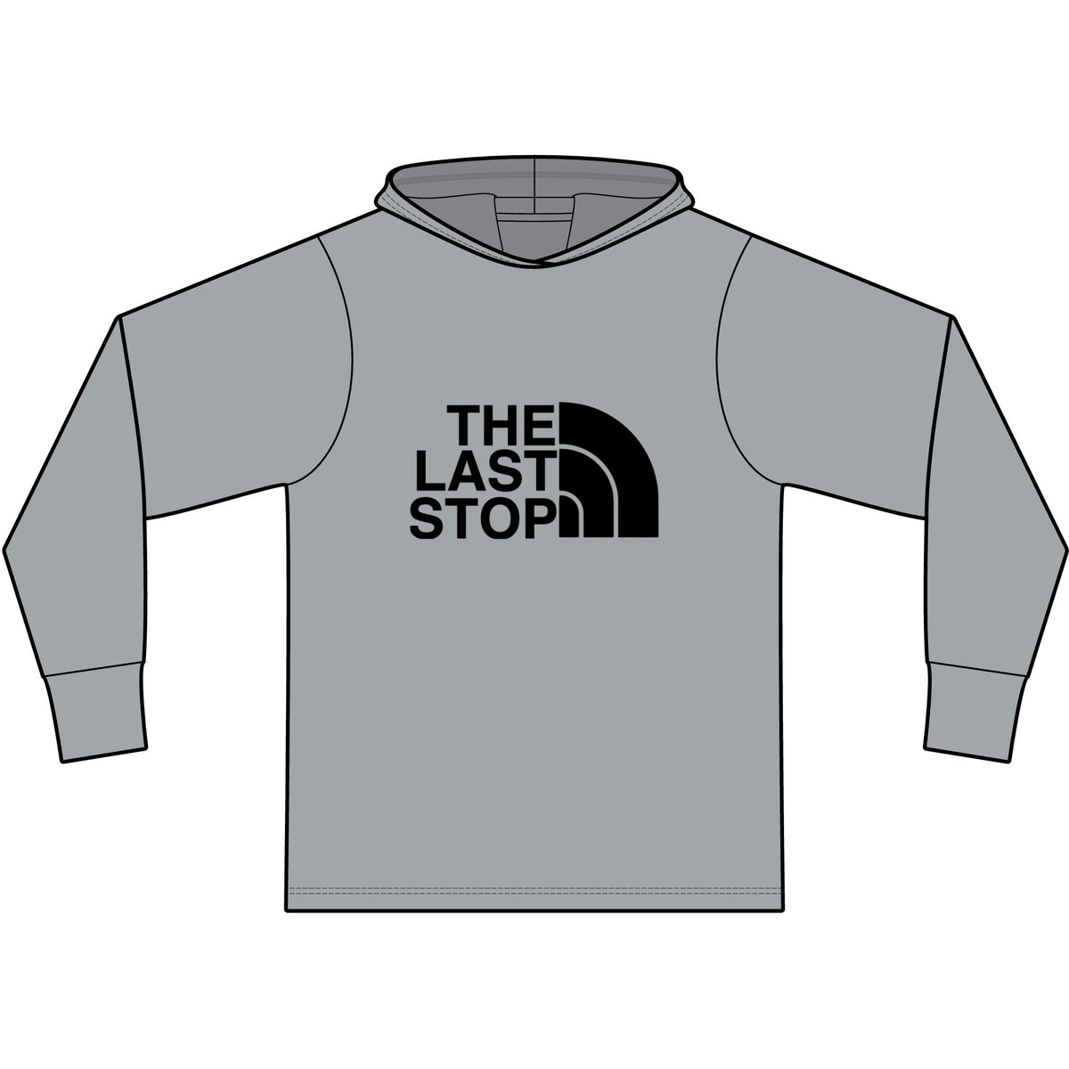 The Last Stop Long Sleeve Hooded T-Shirt