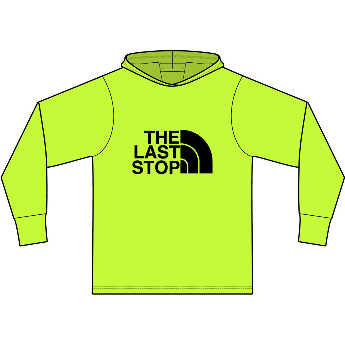 The Last Stop Long Sleeve Hooded T-Shirt