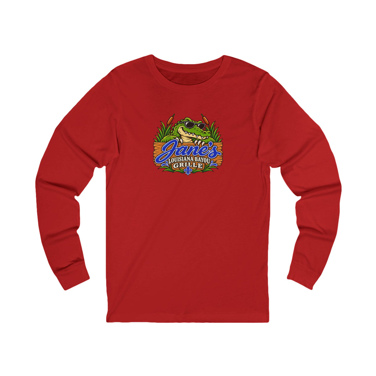 Jane's Louisiana Bayou Grille Long Sleeve T Shirt