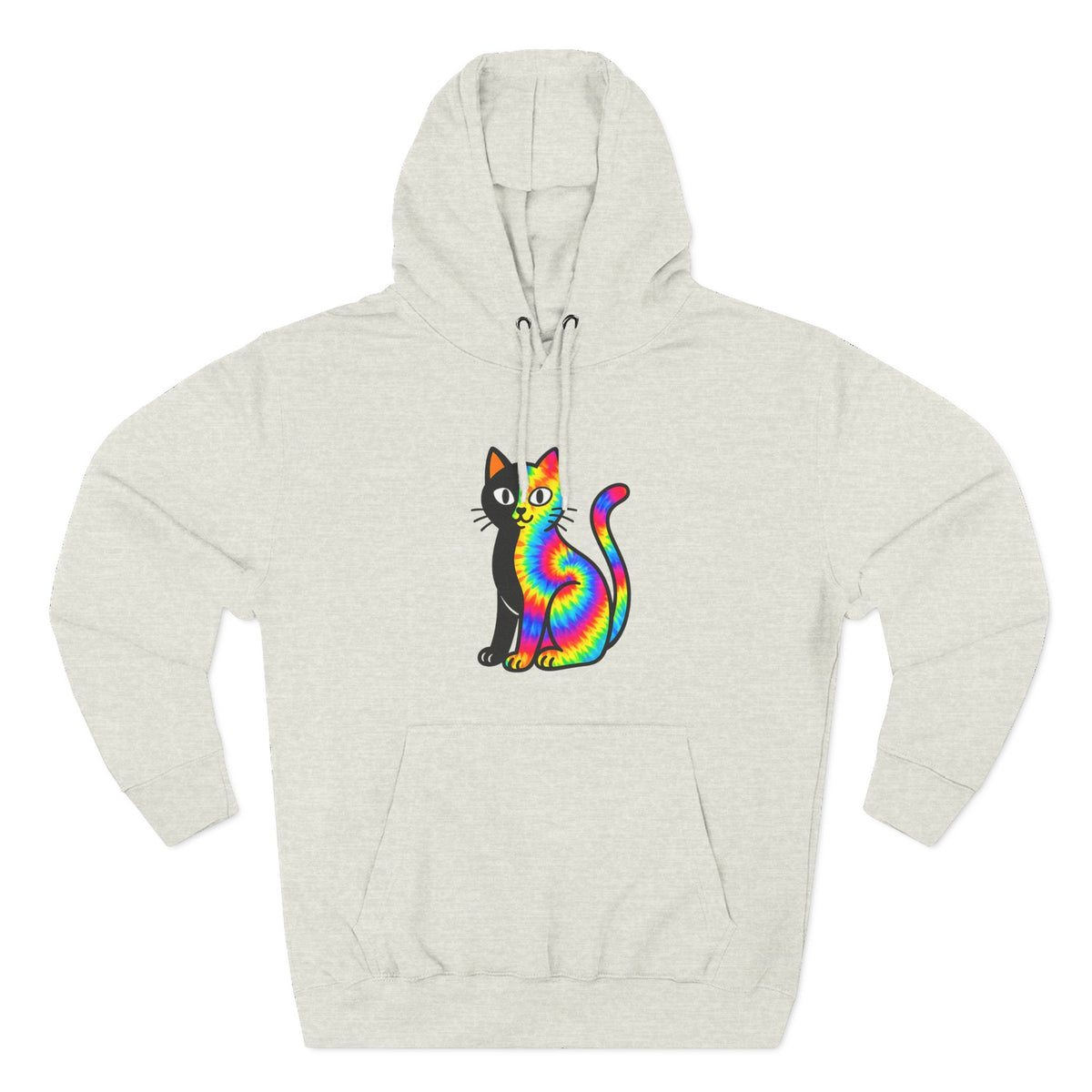 The Black Cat Changing Colors Pullover Hoodie