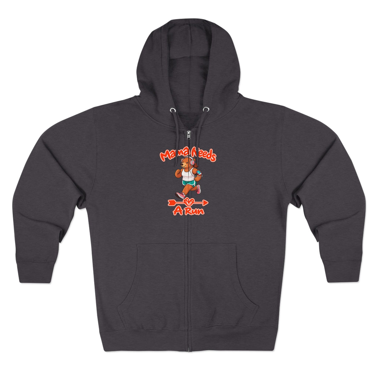 Mama Needs A Run Zip Hoodie